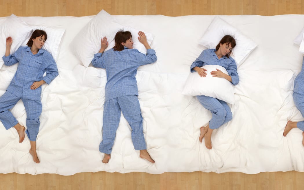 Collage of mid adult woman in bed. (Photo by IAN HOOTON/SCIENCE PHOTO LIBRARY / IHO / Science Photo Library via AFP)