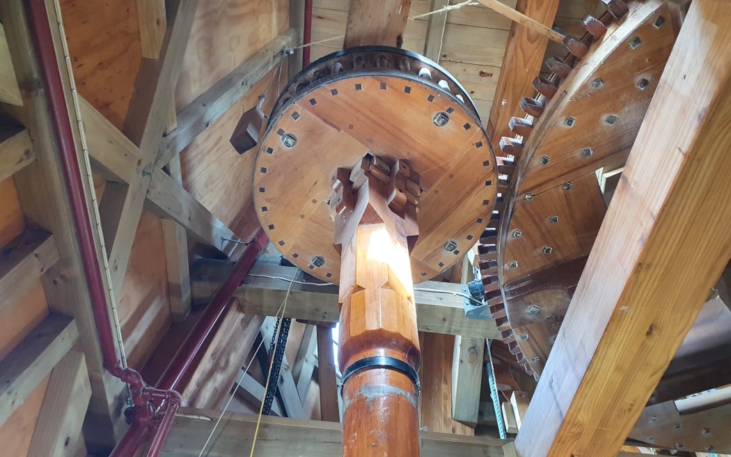 The mill was built with New Zealand wood, including laminated timber, which astonished Dutch experts.