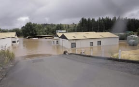 The Waipawa River in southern Hawke's Bay during Cyclone Gabrielle