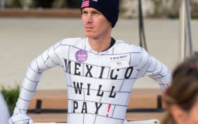 A Donald Trump supporter at a rally for the Republican before he won the White House.