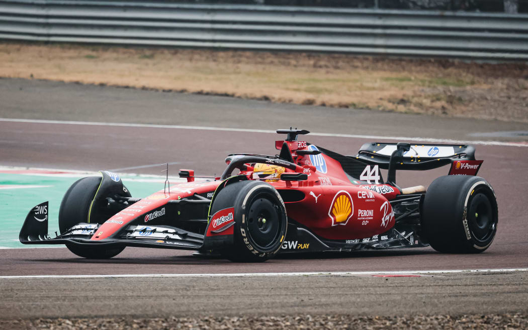Lewis Hamilton makes track debut for Ferrari | RNZ News