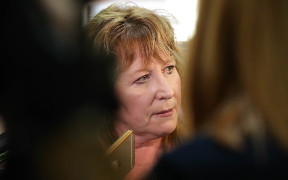 Minister for Broadcasting, Clare Curran answers questions from journalists
