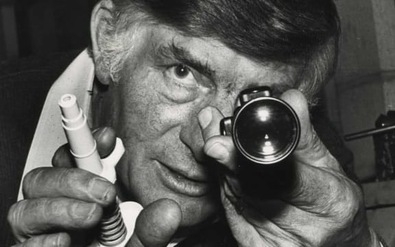 Colin Murdoch with two of his inventions.