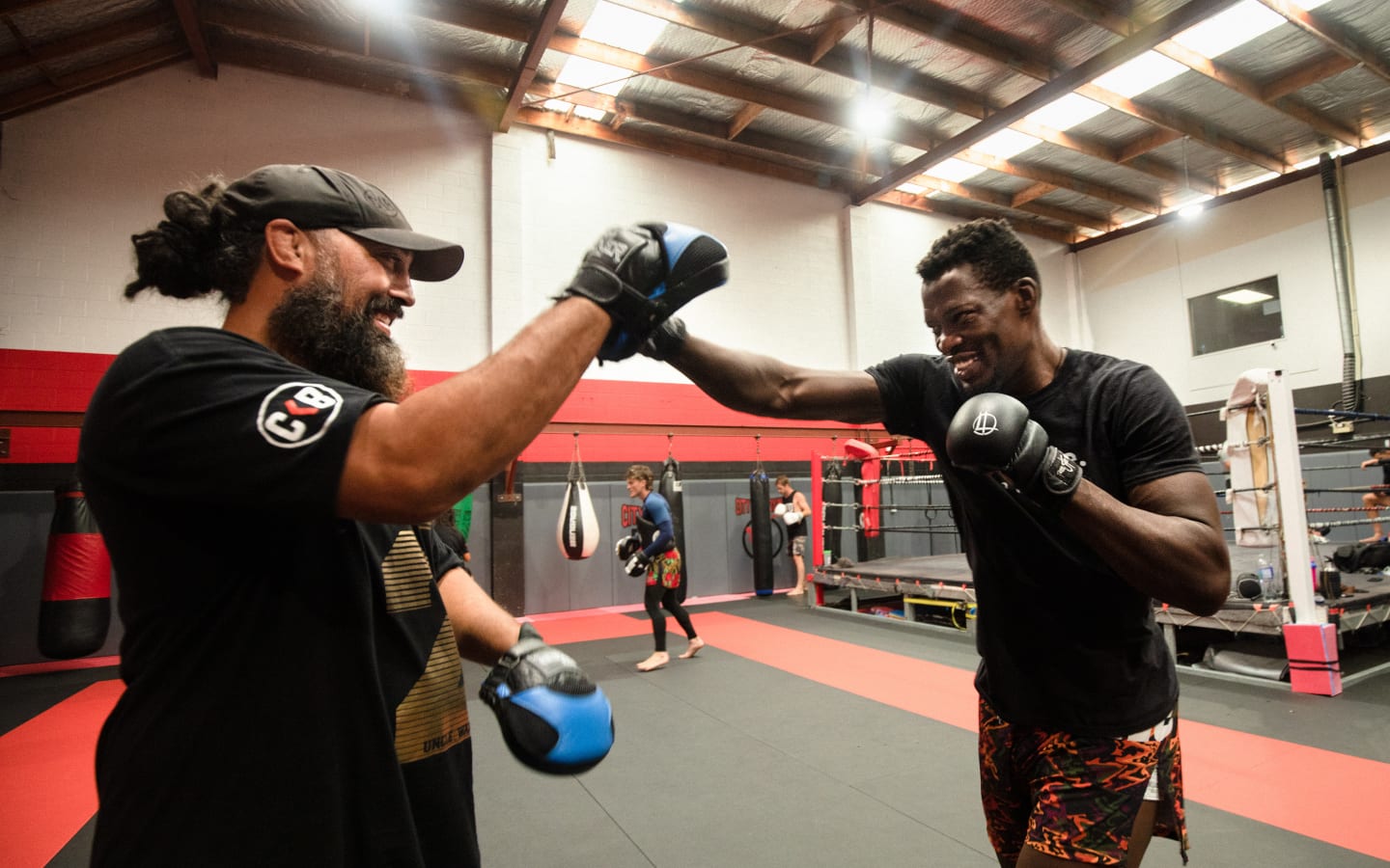 Blood Diamond sparring with City Kickboxing head coach Eugene Bareman.