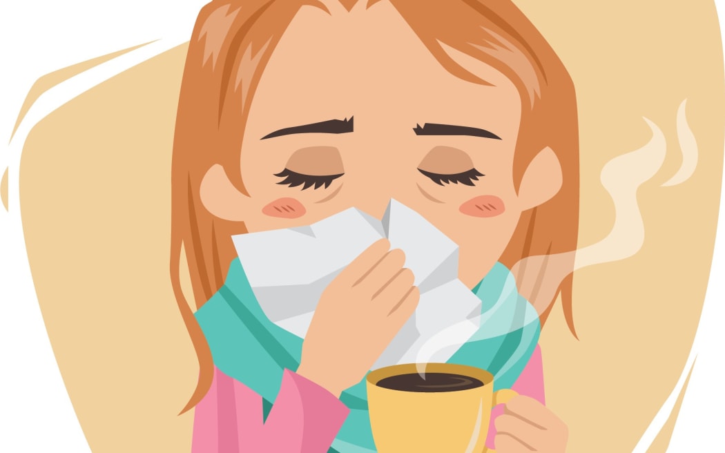 woman with a cold