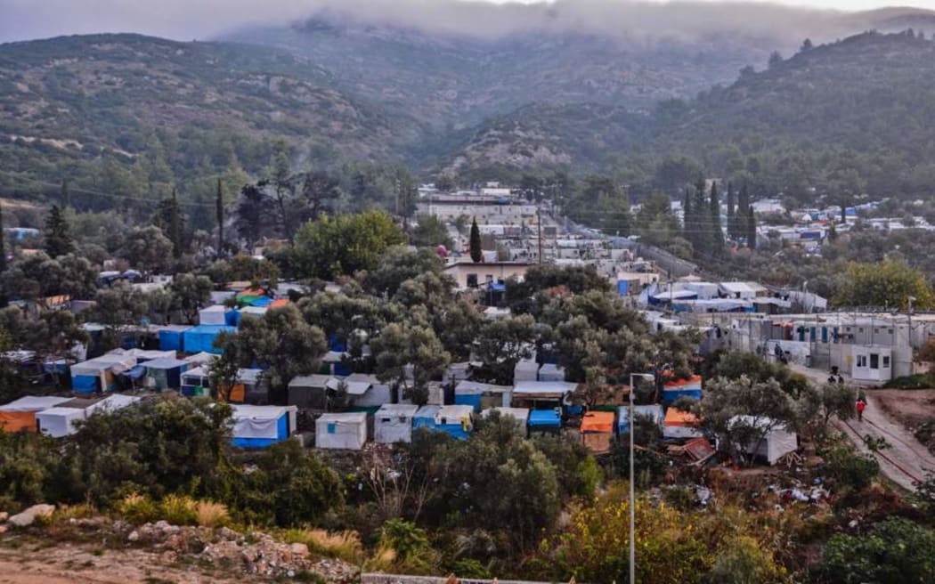 Samos Island refugee camp