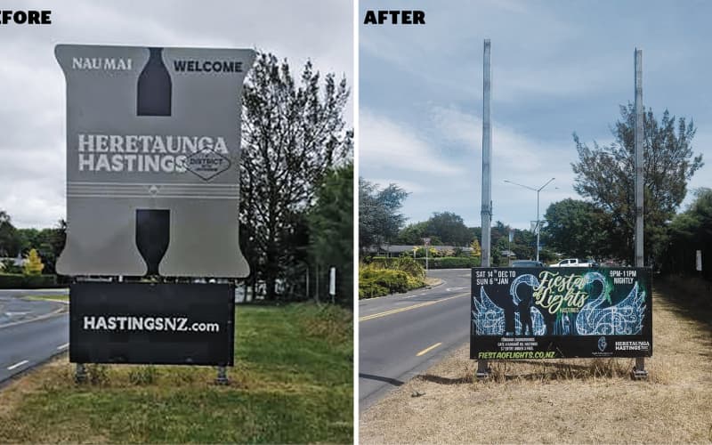 flaxmere-sign-monstrosity-removed-after-resident-s-protest-rnz