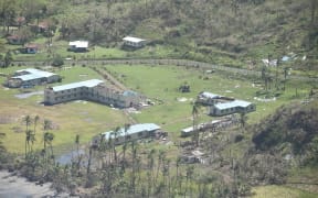 Saint John's College in Fiji - a day after Cyclone Winston hit the country in 2016.
