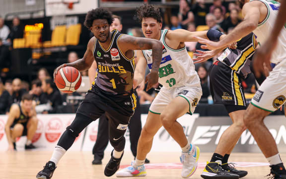 Bulls Joshua Selby during the Sal's NBL Basketball match between Franklin Bulls and Manawatu Jets at Franklin Pool & Leisure Centre Auckland, New Zealand. 1 May 2021.