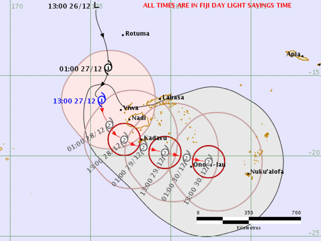 TC Sarai forecast track map
