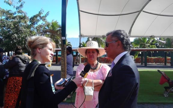 Radio New Zealand International's Sally Round interviews the Cook Islands Prime Minister Henry Puna in Rarotonga for te maeva nui 2015