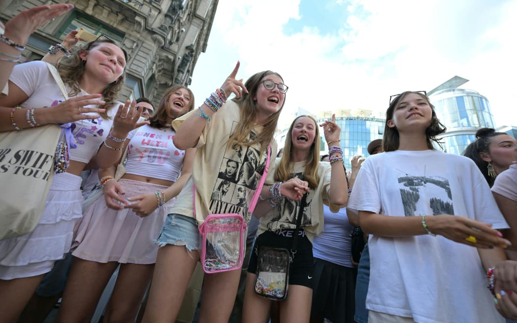 Fans of US mega-star Taylor Swift, so-called "Swifties", gather in the center in Vienna, Austria, after her three scheduled concerts were cancelled following the arrest of an Islamic State sympathiser in connection with an attack plot. The Vienna leg of a tour by American mega-star Taylor Swift has been cancelled after Austria arrested an Islamic State sympathiser in connection with an attack plot, the organisers said on August 7, 2024. Authorities had earlier confirmed the arrest of a 19-year-old sympathiser of the armed group for allegedly planning an attack in the Vienna region, warning he had a "focus" on Swift's three upcoming shows. About 65,000 spectators were expected at each show scheduled for August 8, 9 and 10.