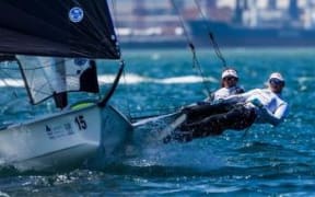 Alex Maloney and Molly Meech are leading the world champs in Portugal.