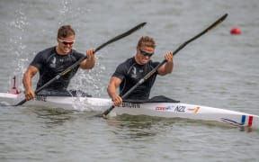 Max Brown and Kurtis Imrie , NZ Mens K2