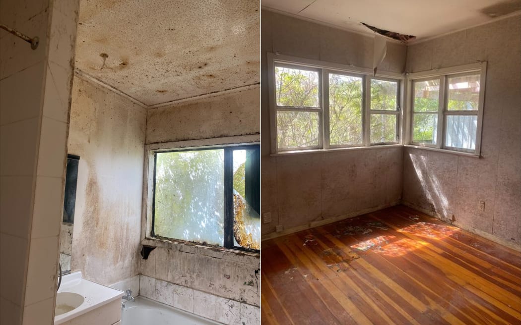 A house in poor repair being offered for sale,