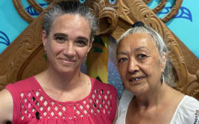 New Plymouth District's iwi liaison team kaitohutohu Rangi Maihi (left) and kaiārahi Aroha Chamberlain