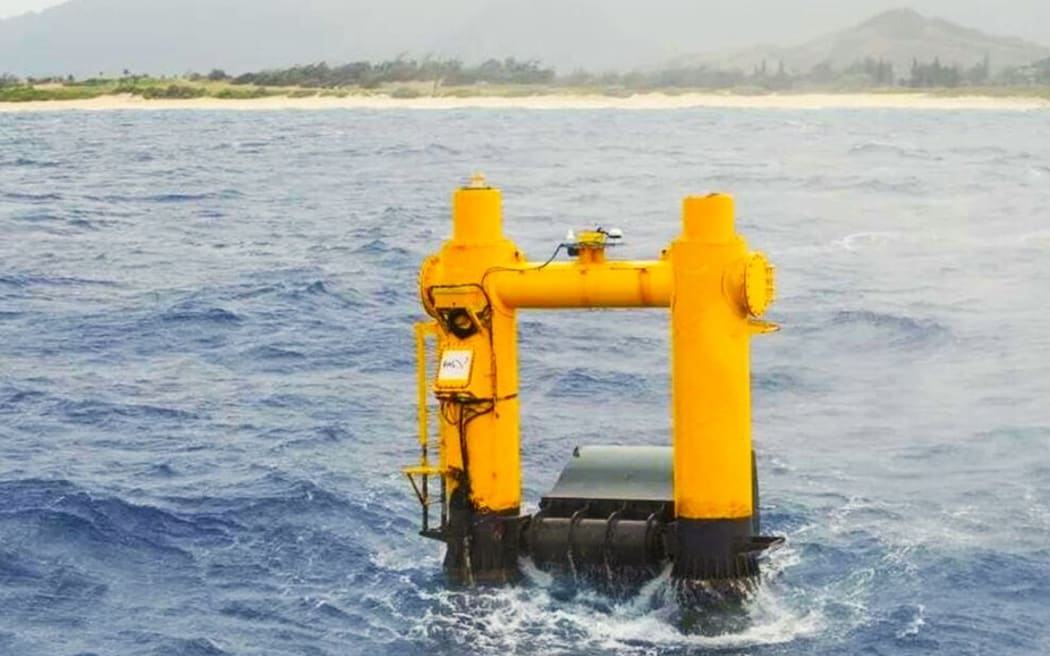 A wave power generator - Photo Azura wave power