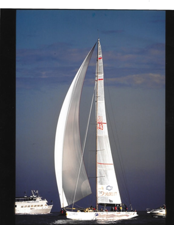Leslie Egnot was skipper and helm of  Mighty Mary