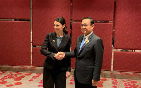Prime Minister Jacinda Ardern meeting with Thai Prime Minister Prayut Chan-o-cha in Bangkok for the East Asian Summit.