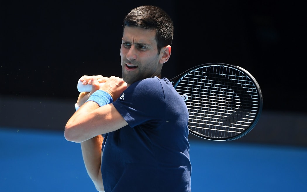 Novak Djokovic of Serbia