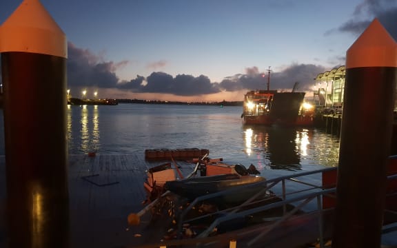 The Auckland waterfront on Tuesday morning