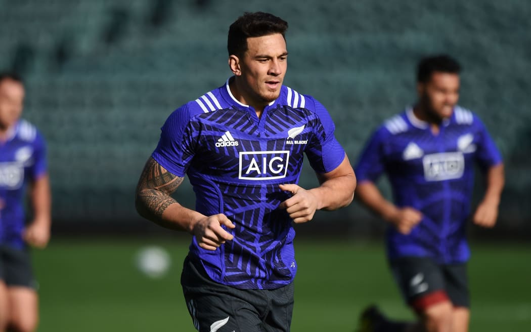 Sonny Bill Williams at All Blacks training