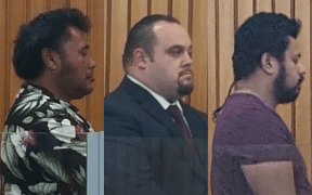 Left to right: Mika Lemoe, Michael Ellis and Sui Mano