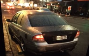 Police are looking for a 2017 silver Ford Falcon.