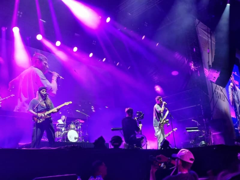 Drax Project play Homegrown, on the Wellington waterfront, on 15 March, 2025.