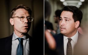 National Party MPs Paul Goldsmith and Simon Bridges .