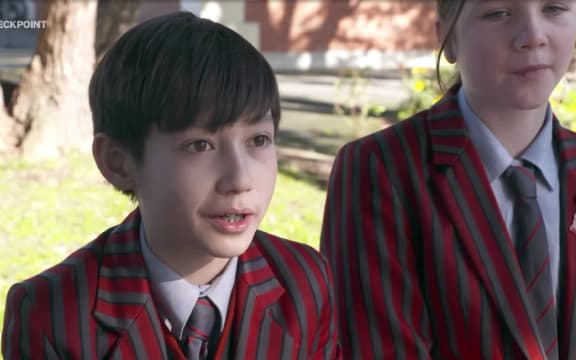 Wellington high school students speak to Checkpoint about the National Party's proposed phone ban.