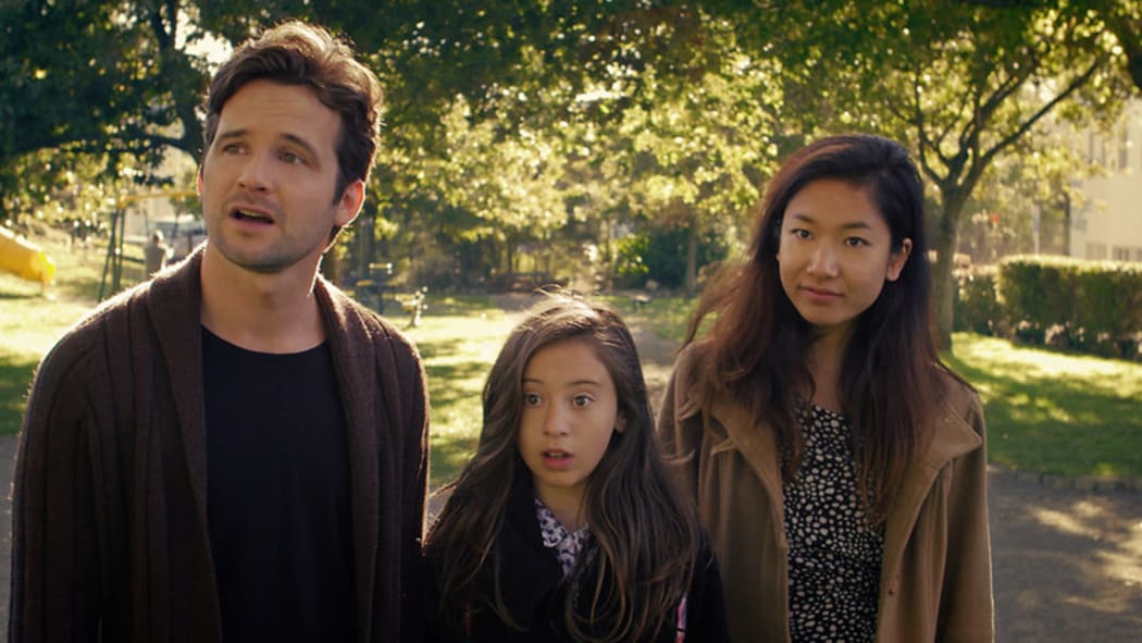 Hayden Weal, Nova Waretini-Hewison and Michelle Ny in the local micro-budget sci-fi rom-com thriller Chronesthesia