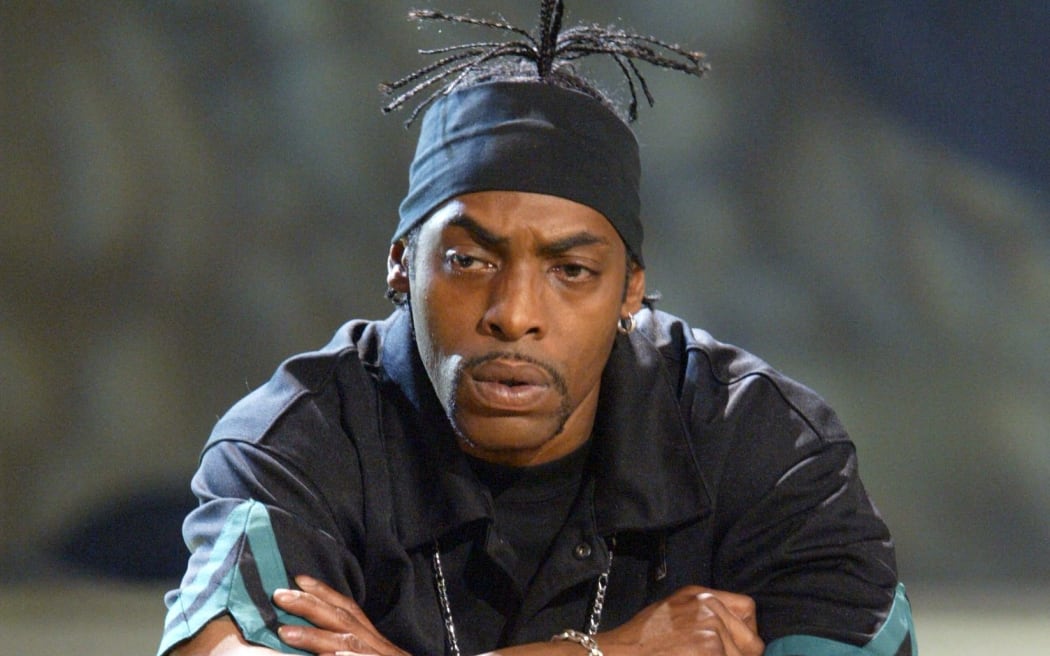 Singer Coolio during his appearance as a participant in the TV show "Comeback - die große Chance" on Feb. 9, 2004, in a Cologne TV studio.