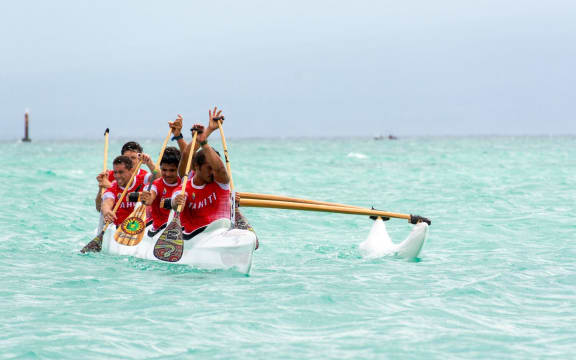 Tahiti won five of the six Va'a races on Wednesday.