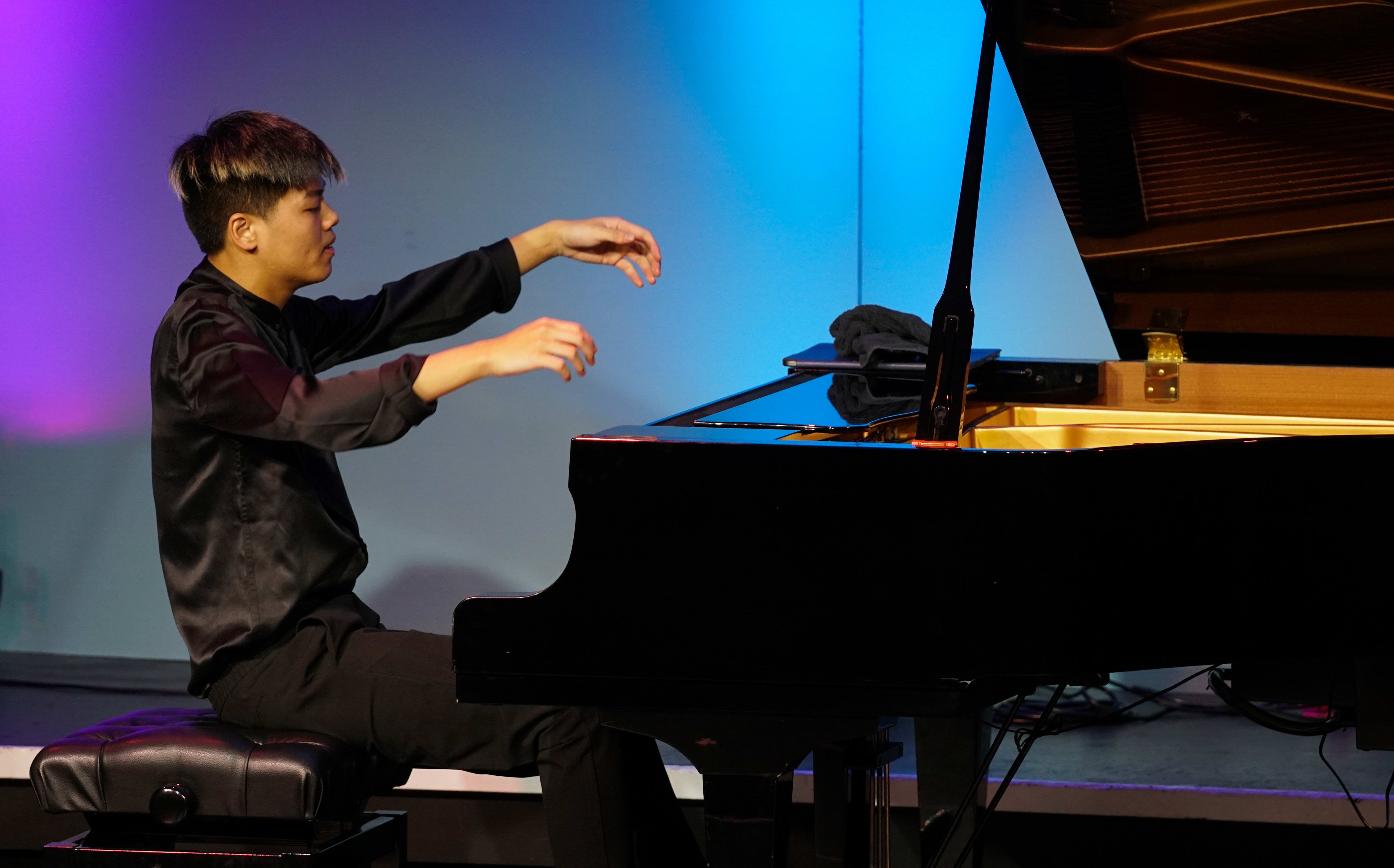 Pianist Tony Yan Tong Chen at the Wakatipu Music Festival.
