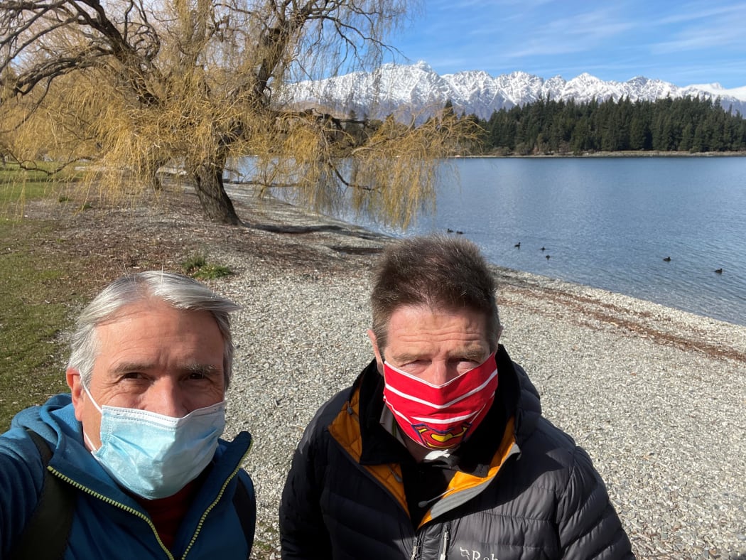 Gisborne doctors, consultant respiratory physician Dr Peter Brown, left, and consultant cardiologist Dr Tim Roberts, will fly back to Tairāwhiti on Tuesday morning.