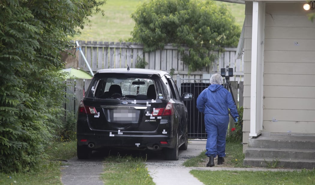 The scene of the shooting in January 2020. Haukore Street sections in Tauranga.