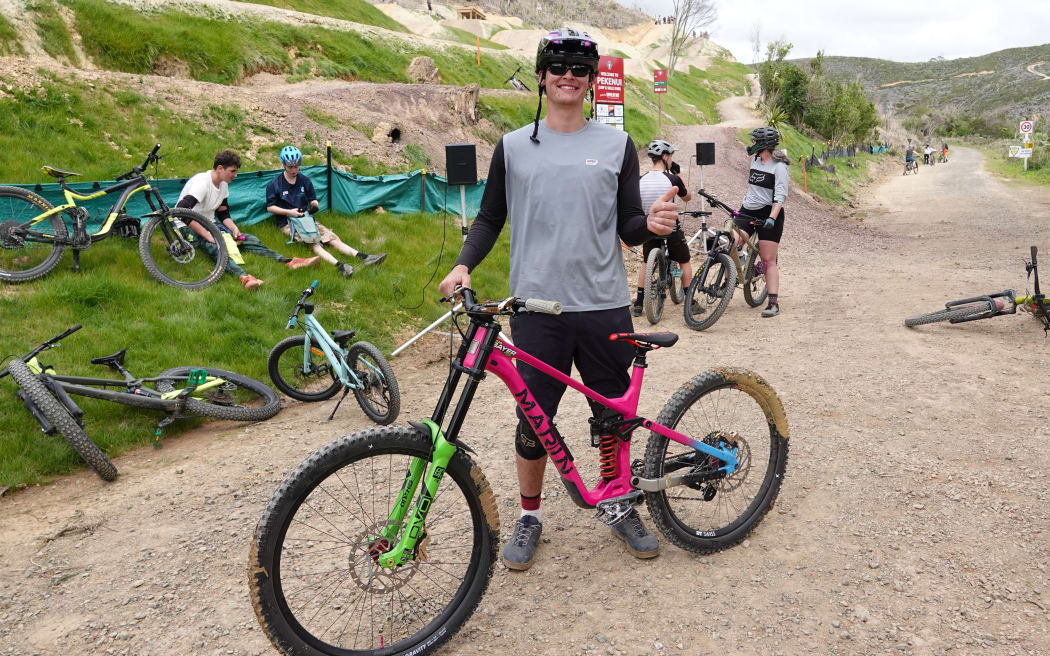 Lukas Bayer was one of the first riders to try out the new jump park.