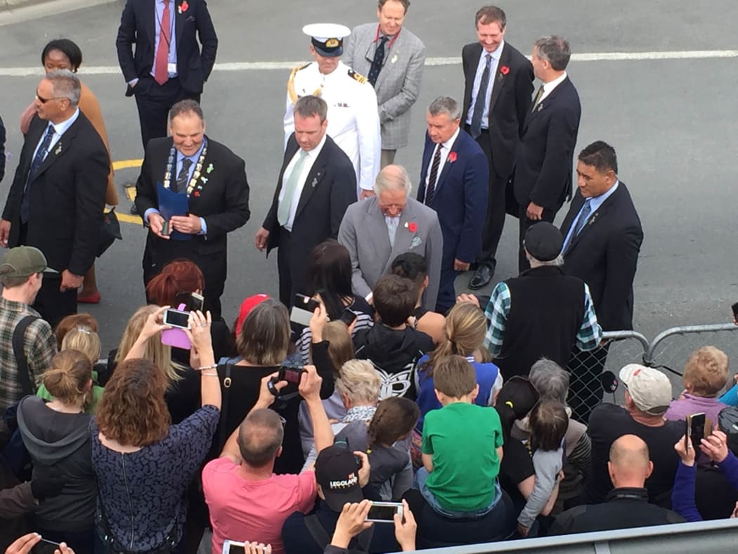 More than 2000 people turned out to see Prince Charles in Westport.