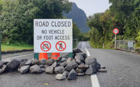 The road to Fox Glacier remains closed for walkers and vehicles.