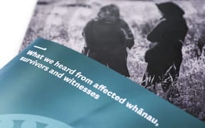 WELLINGTON, NEW ZEALAND - DECEMBER 08: A general view of inquiry documents during a media lock-up ahead of the release of the Royal Commission of Inquiry in relation to the Terrorist Attack on Christchurch Mosques at Parliament on December 08, 2020 in Wellington, New Zealand. The Royal Commission report into the 2019 terrorist attack on Christchurch mosques will be released on Tuesday 8 December.  51 people were killed after a man opened fire at Al Noor Mosque and the Linwood Islamic Centre in Christchurch on Friday, 15 March 2019. The Australian gunman was sentenced to life in prison without parole after being found guilty of 92 charges relating to what was New Zealand's worst mass shooting in history. (Photo by Hagen Hopkins/Getty Images)