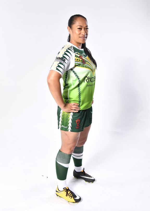 Cook Islands Moana second rower Jayne Kareroa.