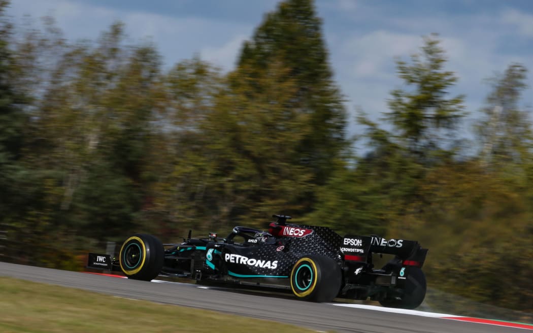 Lewis Hamilton at the Nuerburgring.