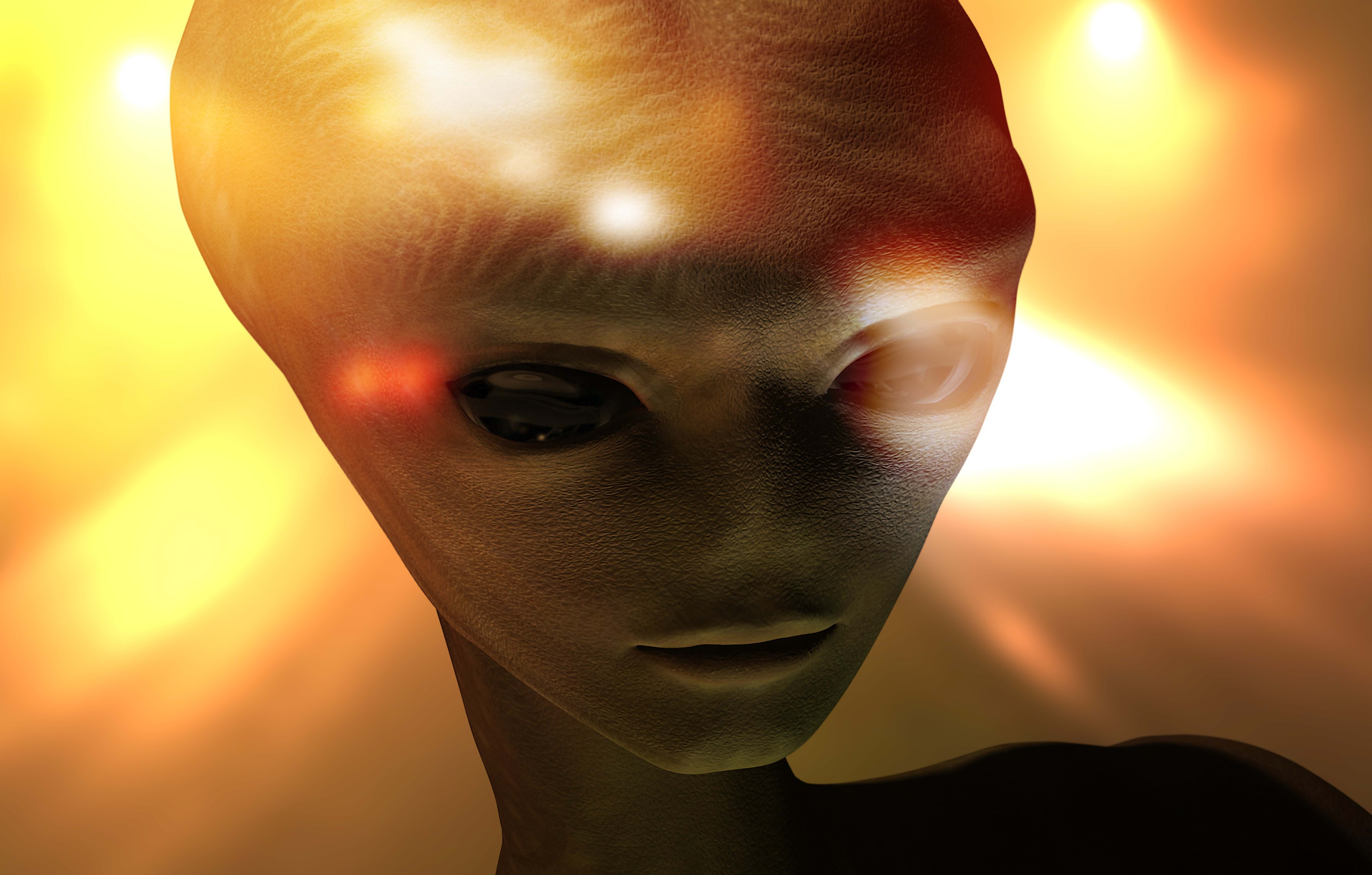 Illustration of an alien lifeform