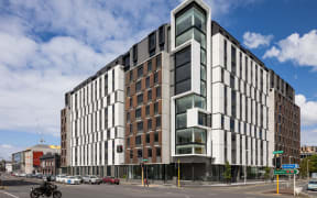 The new University of Auckland accommodation on Stanley Street.