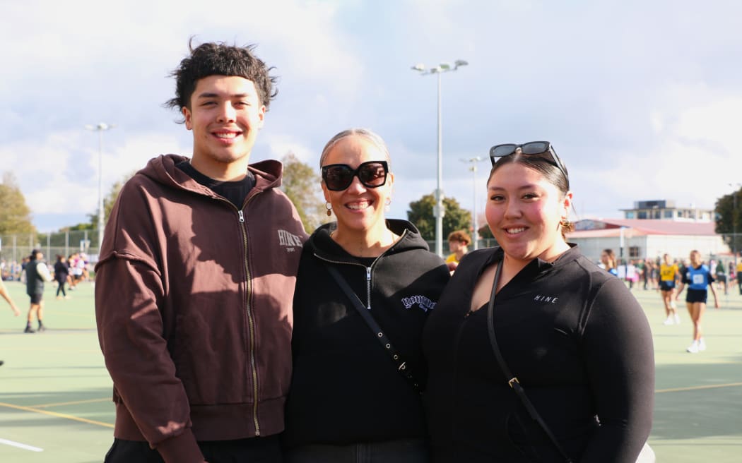 Lisa Wichman-Kelly and her whānau attend Puni Reo Poitarawhiti 2025.