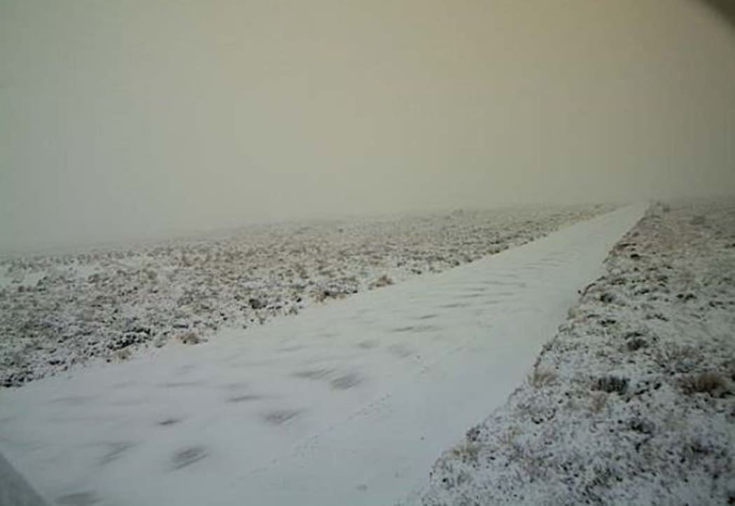Snow on the Desert Road