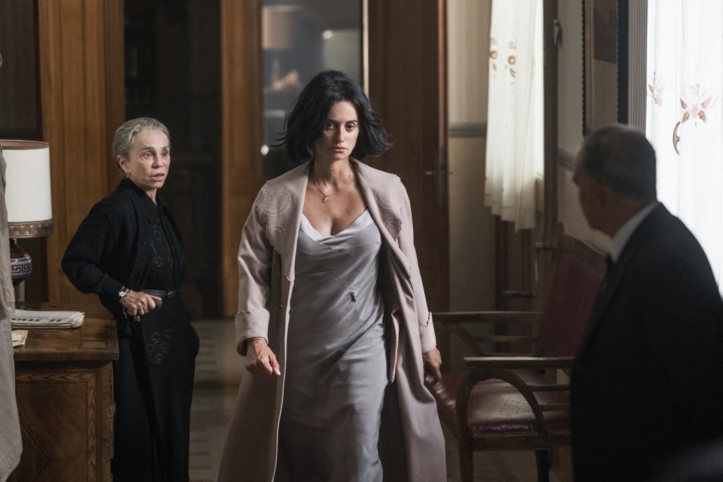 Still from the 2023 Michael Mann biopic Ferrari featuring Penélope Cruz as as Laura Ferrari.