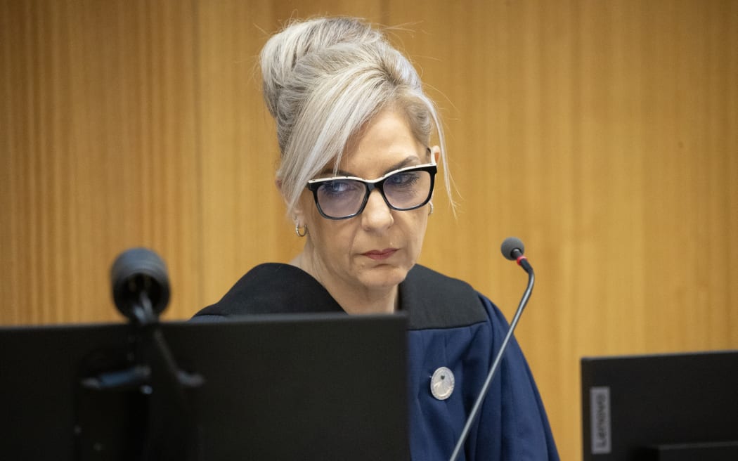 Survivors of the March 15th Terror attack in Christchurch have spoken today at the Christchurch Court. Pictured: Coroner Brigitte Windley

02 November 2023 New Zealand Herald Photograph by George Heard