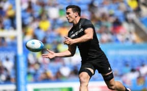 Sam Dickson.
New Zealand v England, Semi Final.
Rugby Sevens. Robina Stadium. Commonwealth Games, Gold Coast, Australia. Sunday 15 April 2018. © Copyright photo: Andrew Cornaga / www.photosport.nz